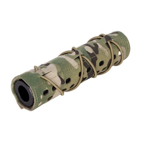 Airsoft Suppressor Cover 7 Inches Laser-Cut Multi-camo Camouflage Accessories 500D Nylon