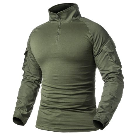 Men's Military Tactical Army Combat Long Sleeve Shirt