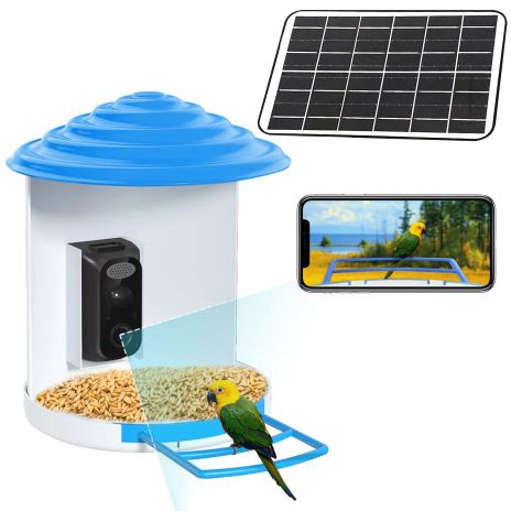 ThreePigeons™ Smart Bird Feeder with Camera Solar Powered