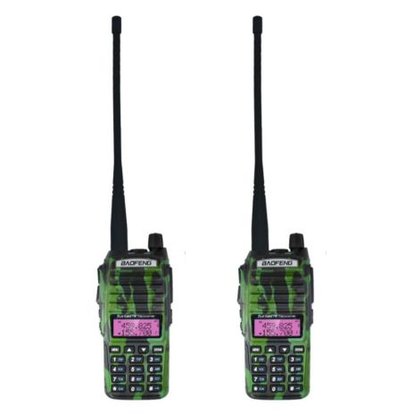 Camo Dual Band Two-Way Radio Walkie Talkies 2pcs