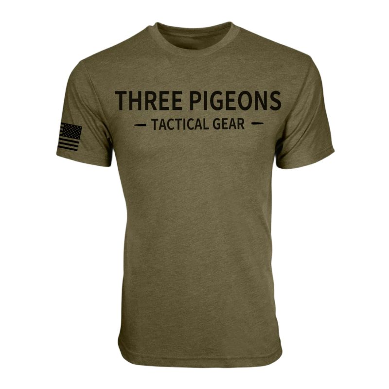 ThreePigeons™ Tactical Vintage Logo T-Shirt