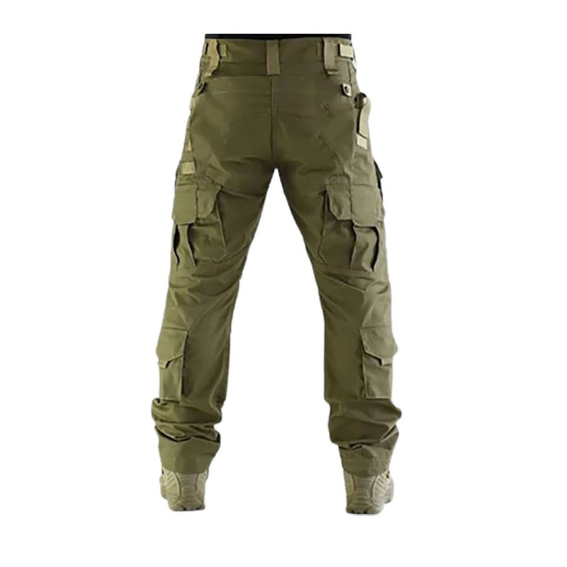 Casual Pants Mens Fashion Solid Color Outdoor Tactical Pants Mountaineering Hiking Overalls Outdoor Sports