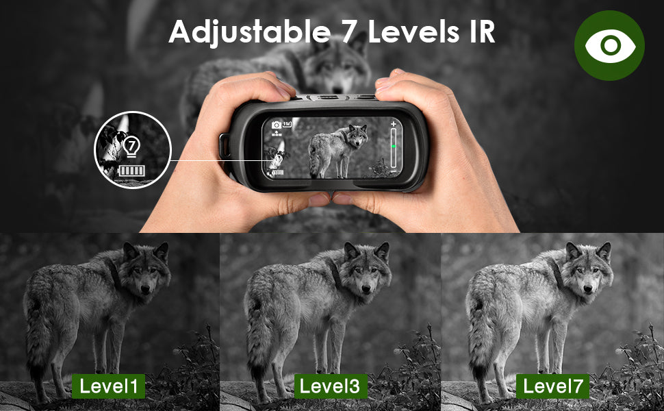 ThreePigeons™ Night Vision Goggles for Viewing 984ft/300m in 100% Darkness