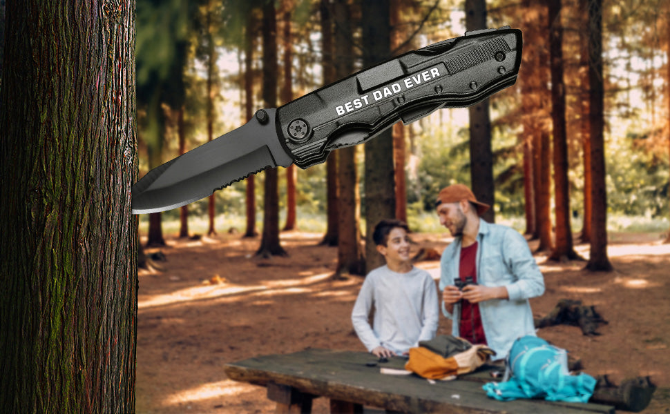 ThreePigeons™ Gifts for Men Him Dad,Tactical Pocket Multitool Knife