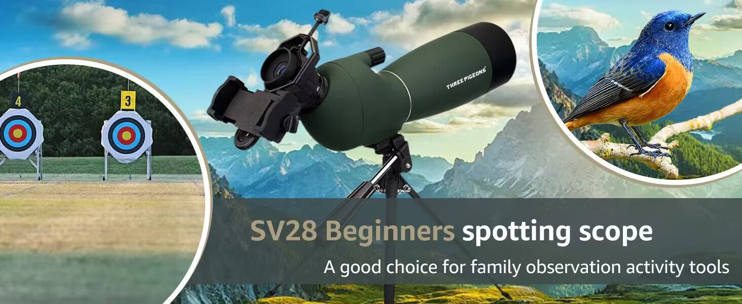 ThreePigeons™  Spotting Scopes with Tripod for Hunting 25-75x70