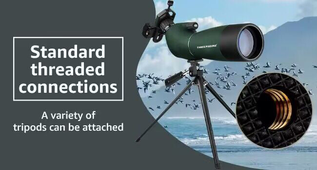 ThreePigeons™  Spotting Scopes with Tripod for Hunting 25-75x70