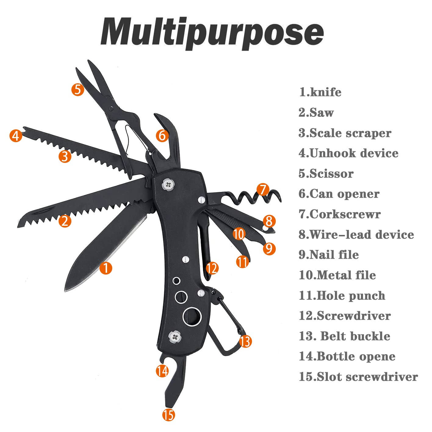 15-in-1 Multi-Tool Knife