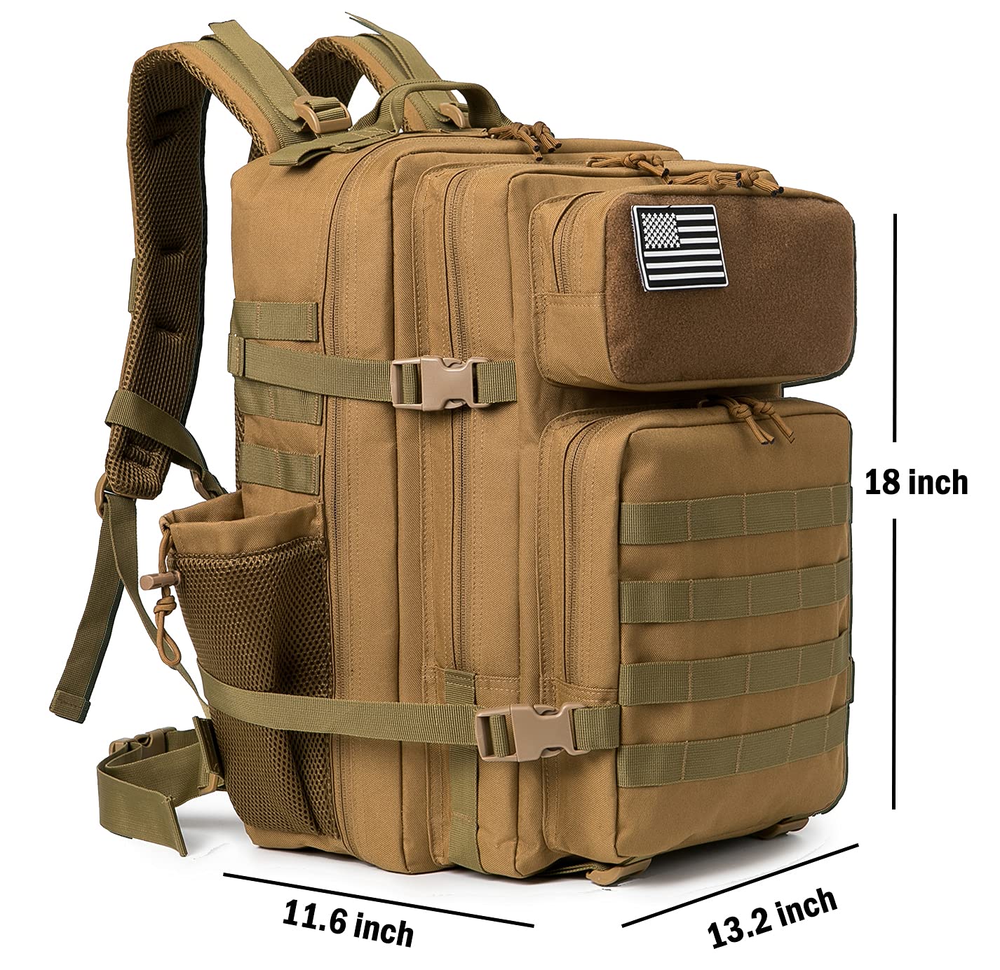 ThreePigeons™ Military Grade Tactical Backpack 45L