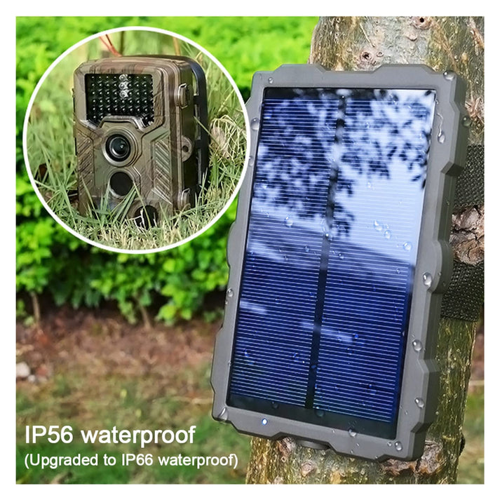 ThreePigeons™ Mini Solar Panel Trail Camera