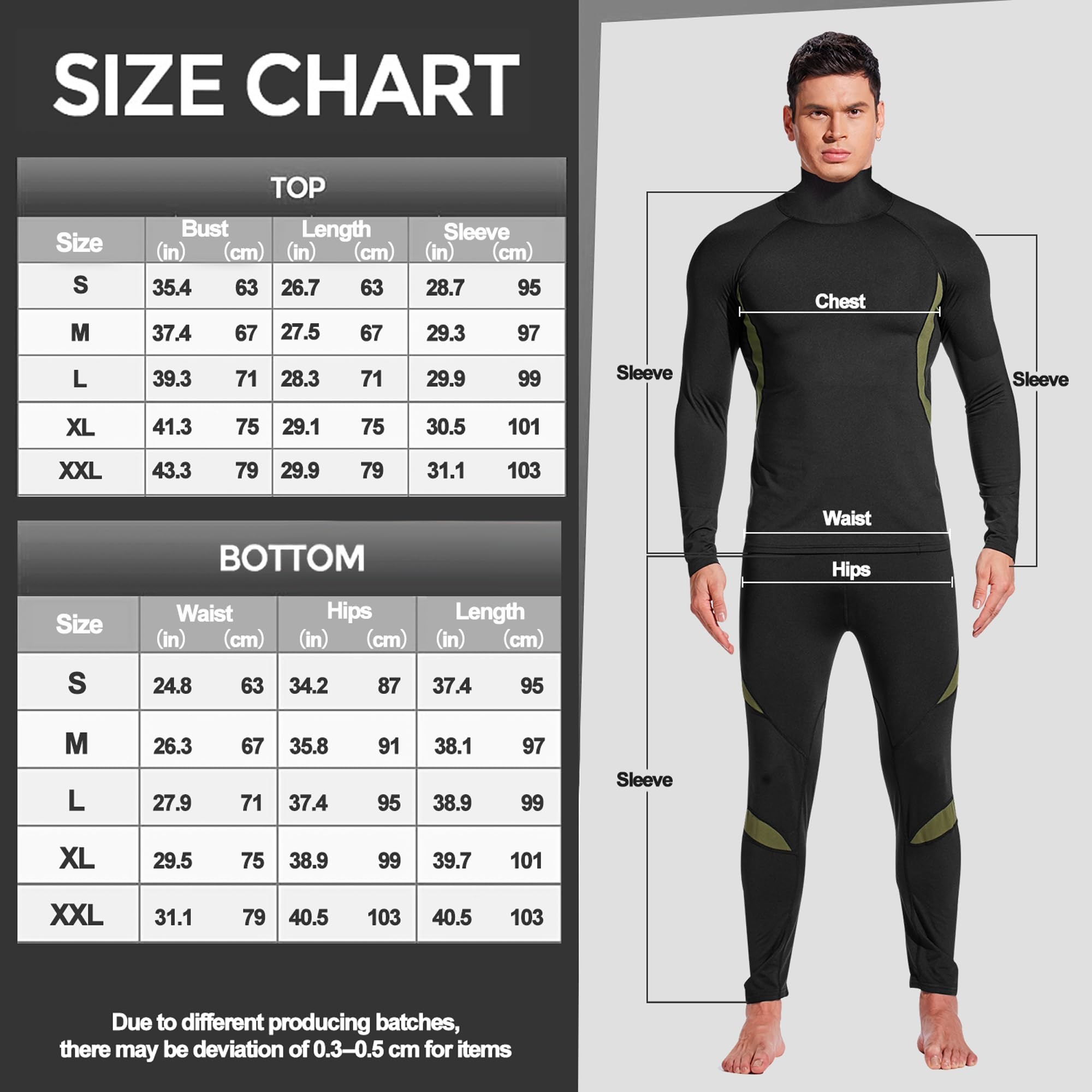 ThreePigeons™ Tactical Men's Thermal Underwear Sets