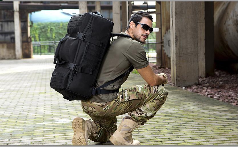 ThreePigeons™ Large Assault Detachable Molle Rucksack 60L