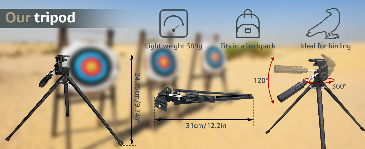 ThreePigeons™  Spotting Scopes with Tripod for Hunting 25-75x70