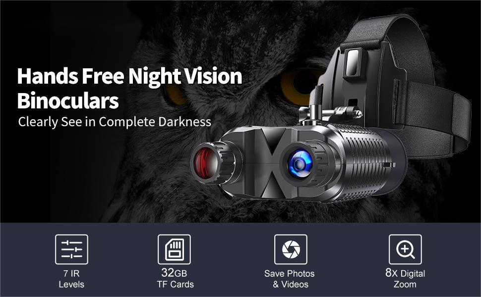 ThreePigeons? Night Vision Goggles with Head Strap