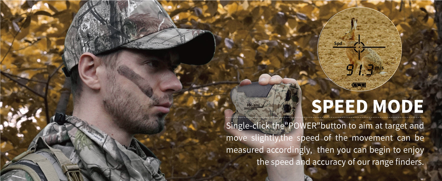 ThreePigeons™ Hunting Range Finder 800 Yards,6X Magnification, Waterproof Archery Rangefinder