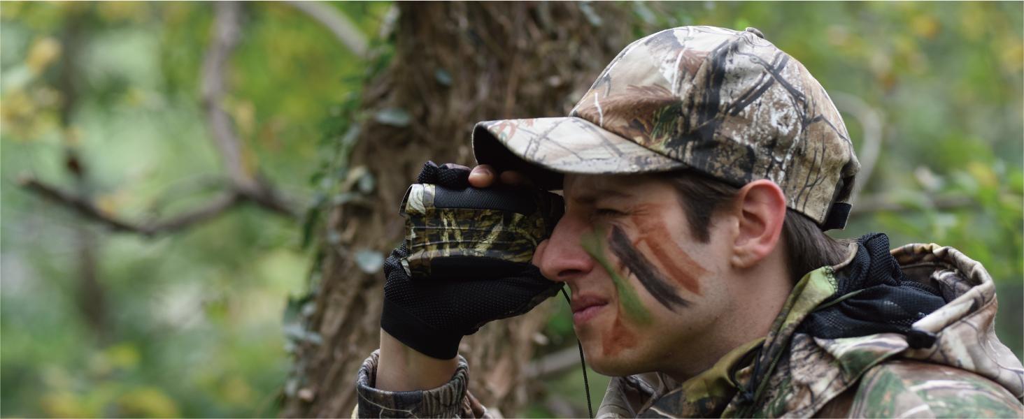 ThreePigeons™ Range Finder for Hunting Archery, 1200 Yards with Angle and Horizontal Distance