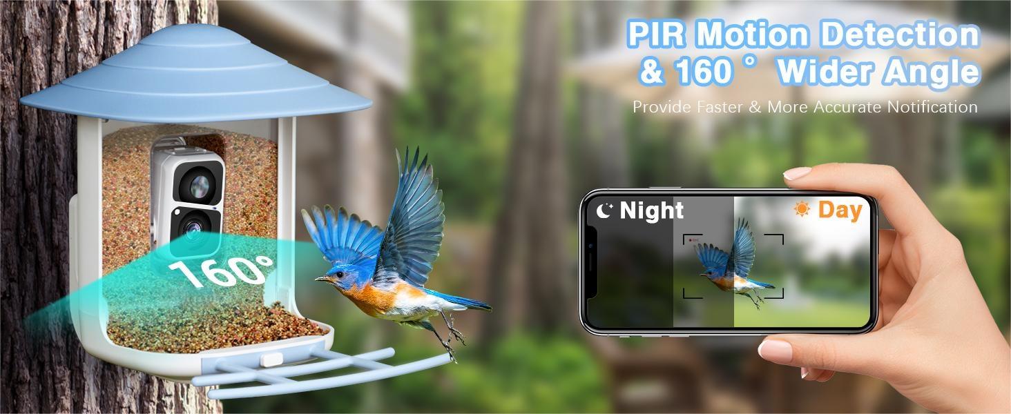 ThreePigeons™ Smart Bird Feeder with Camera Solar Powered