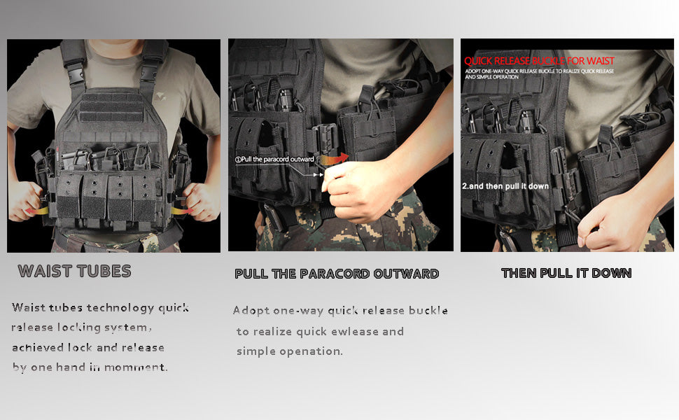 ThreePigeons™ Custom Tactical Airsoft Vest for Men